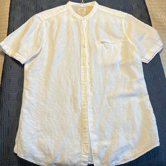 White linen M&S shirt - Picture 1 of 6